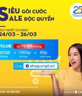 Hình ảnh: Duy nhất 3 ngày 24 26/3 Sim Fclub VinaPhone data 3GB/ngày Siêu gói cước Sale độc quyền