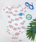 Hình ảnh: BodySuit tay ngắn họa tiết màu hồng ngọt ngào cho Bé Gái BS056
