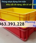 Hình ảnh: Thùng nhựa B2, khay nhựa đặc, hộp nhựa B2, sóng nhựa công nghiệp có nắp