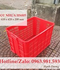 Hình ảnh: Sọt nhựa HS005, thùng nhựa rỗng HS005, sóng nhựa hở