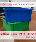 Hình ảnh: Hộp nhựa A3, thùng nhựa đặc A3, khay nhựa A3, sóng nhựa bít