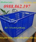 Hình ảnh: Sóng nhựa hở, sọt nhựa trái cây, sọt nhựa quai sắt, sọt nhựa giá rẻ,sọt nhựa hs011