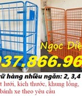 Hình ảnh: Lồng thép trữ hàng, xe đẩy hàng có bánh xe, xe đẩy mắt lưới