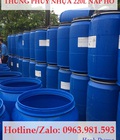 Hình ảnh: Thùng phuy nhựa nắp hở, phuy nhựa mở 220L, thùng phuy nhựa 220L