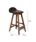 Hình ảnh:  Ghế đảo bếp chân gỗ cao 65cm thân nệm giá rẻ tại HCM