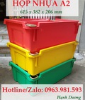 Hình ảnh: Hộp nhựa A2, thùng nhựa đặc A2 có quai xách