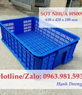 Hình ảnh: Sọt nhựa HS009, thùng nhựa rỗng HS009, sóng nhựa hở