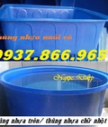 Hình ảnh: Thùng tròn dung tích lớn, bồn chữ nhật nuôi cá, thùng tròn PP nguyên sinh