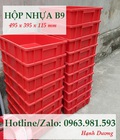 Hình ảnh: Hộp nhựa B9, thùng nhựa đặc, sóng nhựa bít