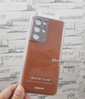 Hình ảnh: Ốp lưng Samsung S21 Ultra chính hãng Leather Cover đẹp