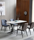 Hình ảnh:  Bộ bàn ghế ăn mặt đá 1m6 dành cho 4 người hiện đại TN Ronto