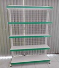 Hình ảnh: Kệ siêu thị trưng bày đặt áp tường cao 1.8m dài 1.2m 5 mâm