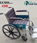 Hình ảnh: Xe lăn Lucass X9B vải kẻ bánh đúc