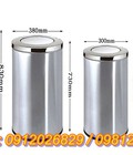 Hình ảnh: HOT Kích thước thùng chứa rác inox nắp lật, đạp chân sử dụng phổ biến