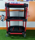 Hình ảnh: Xe đẩy dụng cụ 3 ngăn có giá treo