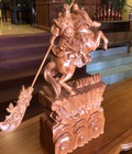 Hình ảnh: Tượng quan công cưỡi ngựa gỗ hương cao 60