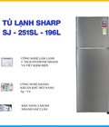 Hình ảnh: Tủ lạnh Sharp 241 lít Inverter SJ X251E SL