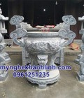 Hình ảnh: Mẫu lư hương đá đình chùa đẹp Đá mỹ nghệ Khánh Linh