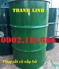 Hình ảnh: Thùng phuy sắt cũ nắp mở 220L