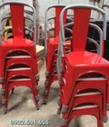Hình ảnh: Ghế sắt tolix màu đỏ