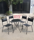 Hình ảnh: bàn ghế sắt ngoài trời giá rẻ - ghế sắt cafe sơn tĩnh điện