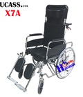 Hình ảnh: Xe lăn đa năng Lucass X7A có bô vệ sinh, ngả ra nằm, chống lật, 2 tay phanh