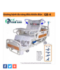 Hình ảnh: Giường bệnh nhân chạy điện đa chức năng Lucass GB 4