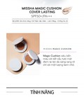 Hình ảnh: Phấn nước kiềm Dầu Missha magic cushion cover lasting SPF50 /PA