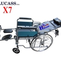Hình ảnh: Xe lăn đa năng có bô vệ sinh ngả nằm thành giường Lucass X7 hoặc X7A