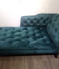 Hình ảnh: Sofa dài màu xanh cổ điển