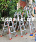 Hình ảnh: Thang nhôm gấp trượt chữ A/I đa năng 3 đến 6 bậc chính hãng NIKITA bảo hành 12 tháng