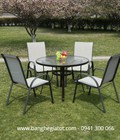 Hình ảnh: Bộ bàn ghế nhôm đúc ngoài trời hiện đại