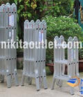 Hình ảnh: Thang nhôm gấp 4 khúc sử dụng nhiều tư thế - bảo hành chính hãng NIKITA 12 tháng