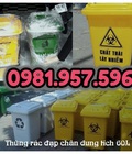 Hình ảnh: Thùng rác dung tích lớn có chân đạp, thùng rác nhựa đạp chân