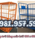 Hình ảnh: Lồng trữ hàng bánh xe, xe đẩy hàng lưới thép, pallet lưới