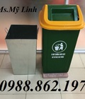 Hình ảnh: Thùng rác HDPE 60l nắp bập bênh