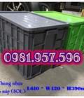 Hình ảnh: Thùng nhựa dung tích 80L, sóng nhựa có nắp, sóng nhựa 3T9