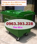 Hình ảnh: Xe gom rác thải công cộng, xe gom rác nhựa HDPE, thùng rác nhựa giá rẻ