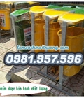 Hình ảnh: Thùng rác treo đôi, thùng rác có giá treo, thùng rác mái che
