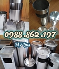 Hình ảnh: Thùng rác inox tròn, thùng rác inox vuông