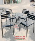 Hình ảnh: Bàn ghế cafe giá rẻ khung sắt sơn tĩnh điện ngoài trời