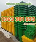 Hình ảnh: Thùng rác nhựa HDPE 120L, 240L nắp kín