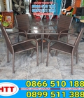 Hình ảnh: Bàn ghế mây nhựa giá rẻ - bên - mới 99%