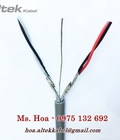Hình ảnh: Cáp tín hiệu vặn xoắn 2 pair 16AWG, 18AWG, 20AWG, 22AWG chống nhiễu Al foil