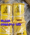 Hình ảnh: Thùng rác y tế màu vàng 15L chống dịch giá tốt hỗ trợ