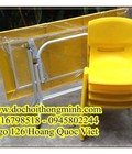 Hình ảnh: Bàn nhựa mầm non chân sắt gập