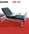 Hình ảnh: Giường bệnh nhân 1 tay quay Akawa GB 101 nâng đầu có bàn ăn
