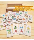 Hình ảnh: Bộ ghép chữ Tiếng Việt có hộp bằng gỗ