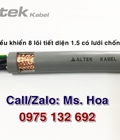 Hình ảnh: Cáp điều khiển 8x1.5mm2 chống nhiễu Altek Kabel