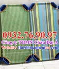 Hình ảnh: Giường vải lưới sọc caro
